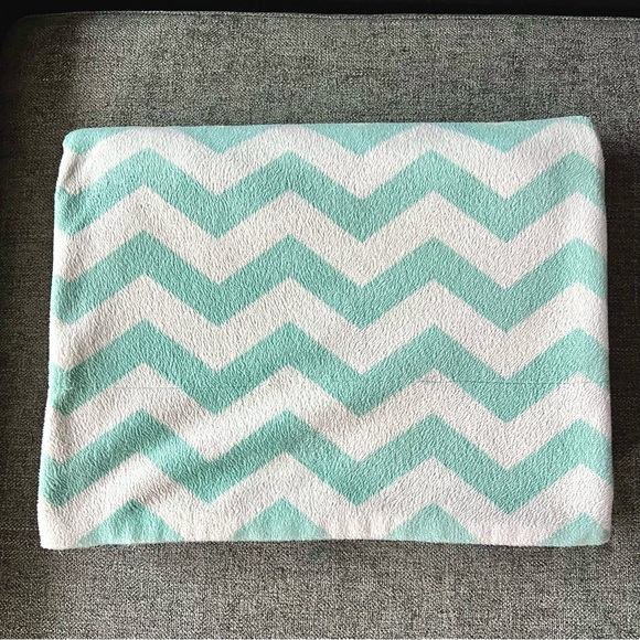 Teal Chevron Throw - Picture 2 of 5